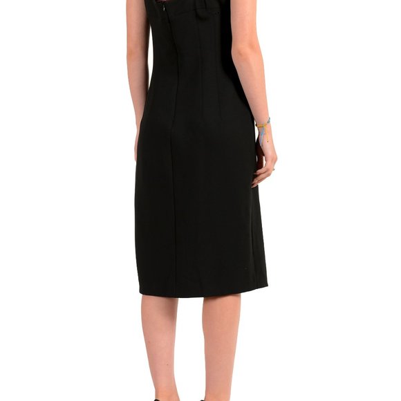 Dolce & Gabbana Women's Black Pencil Dress US L IT 44 - Picture 3 of 6